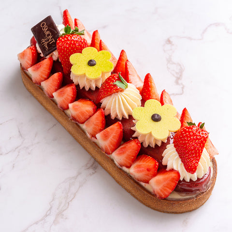 Tarte de Saison (mai) Fraises Citron Basilic